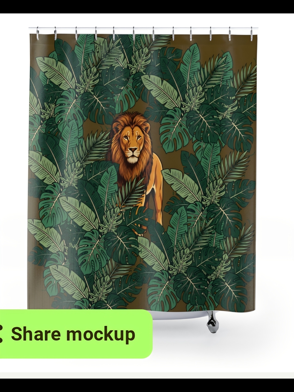 NWT 100% Polyester Shower Curtain My Design Printed Upon Order, 2 Weeks To Recv